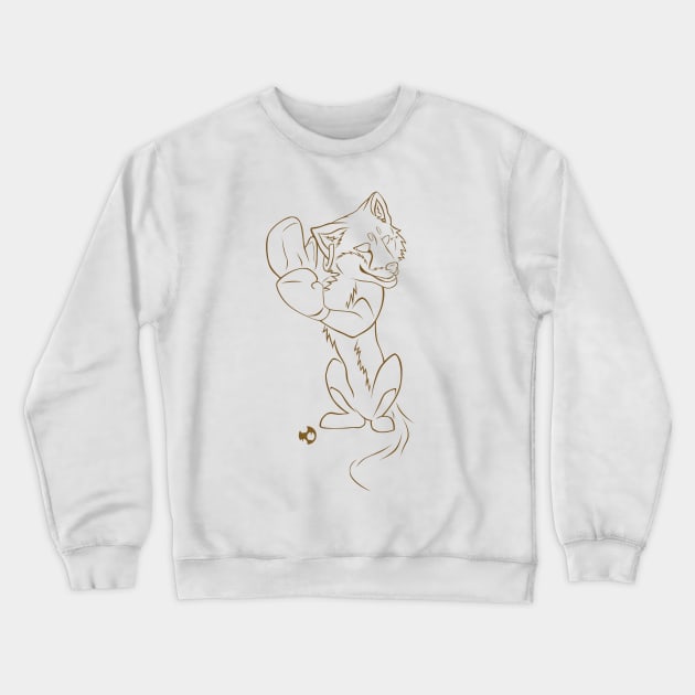 Crazy Fox Crewneck Sweatshirt by CapriToon